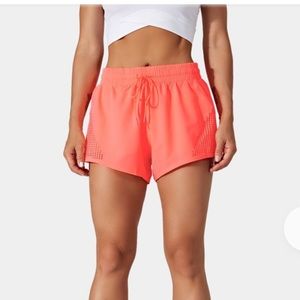 Halara athletic shorts, Size M (run small), Coral Red color
